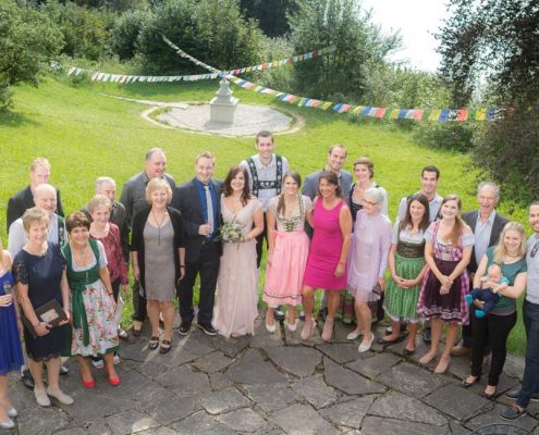 Hochzeitsfotografie Allgäu Gruppenfoto